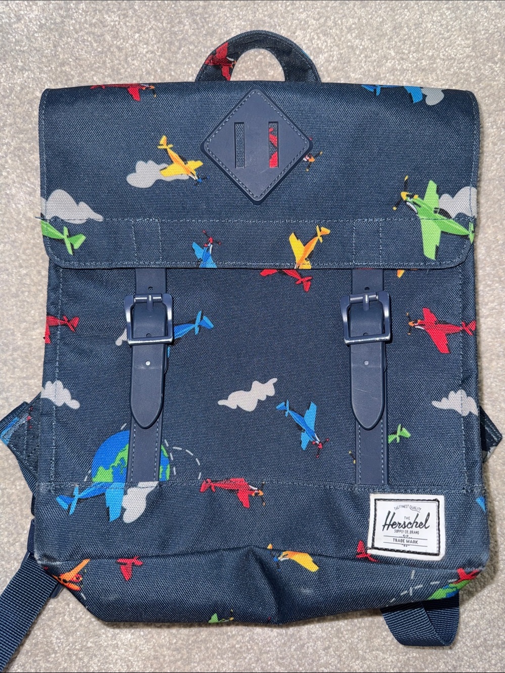 Herschel Kids Airplane Print Backpack Sack
